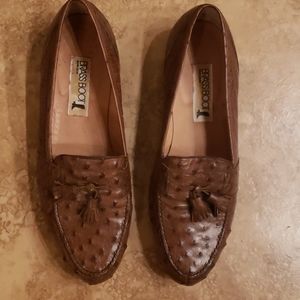 Brass Boot Men's Ostrich Loafers